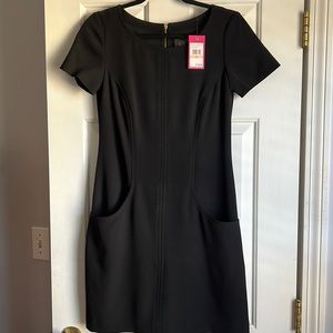 Vince Camaro black short sleeve dress NEW